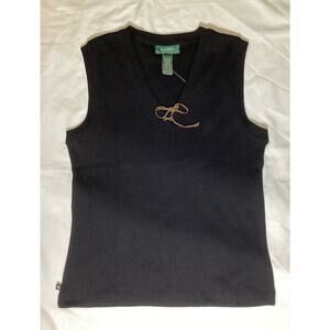 Sleeveless leather tie closure from Lauren Ralph Lauren
